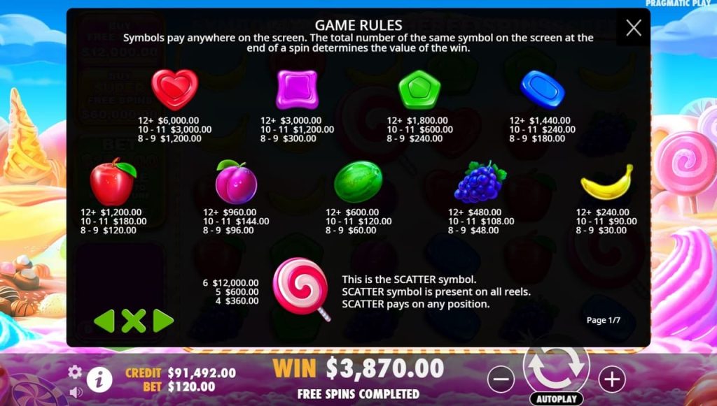 Sweet Bonanza 1000 Gameplay et Interface : Simple, Intuitive, Passionnante